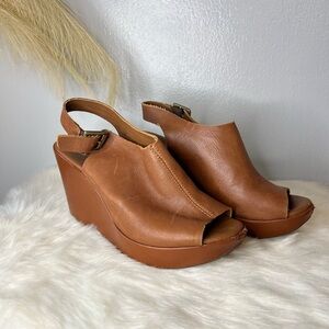 Women's Brown Wedge Sandals